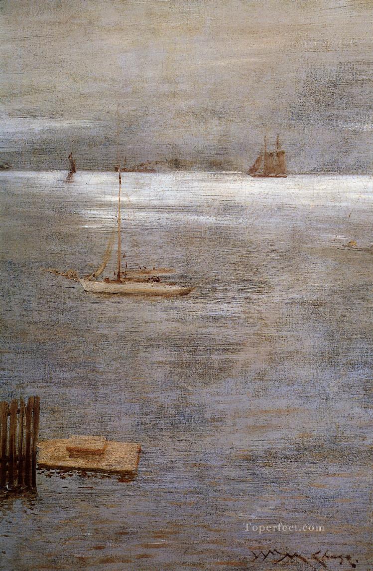 Sailboat at Anchor William Merritt Chase Oil Paintings